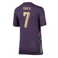 England Bukayo Saka #7 Replica Away Shirt Ladies Euro 2024 Short Sleeve